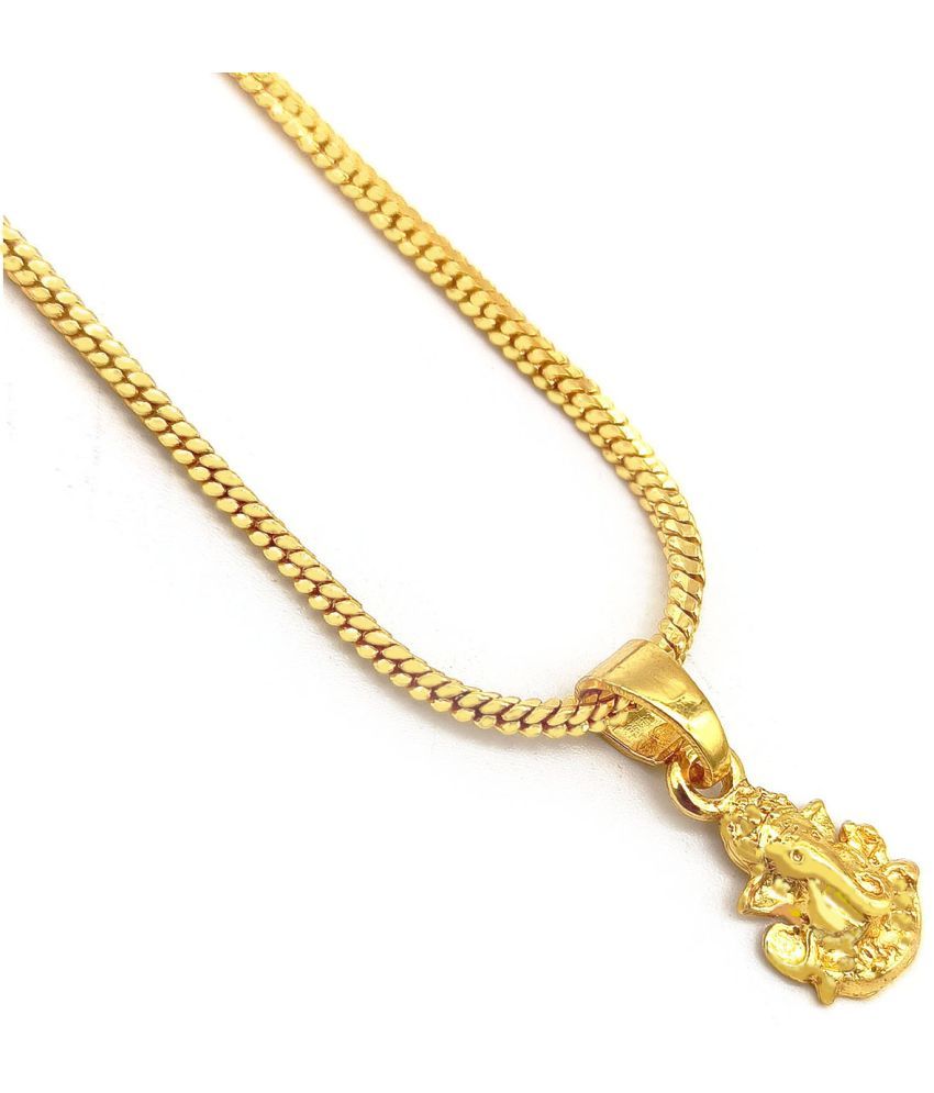     			Jewarhaat - Golden Pendant ( Pack of 1 )