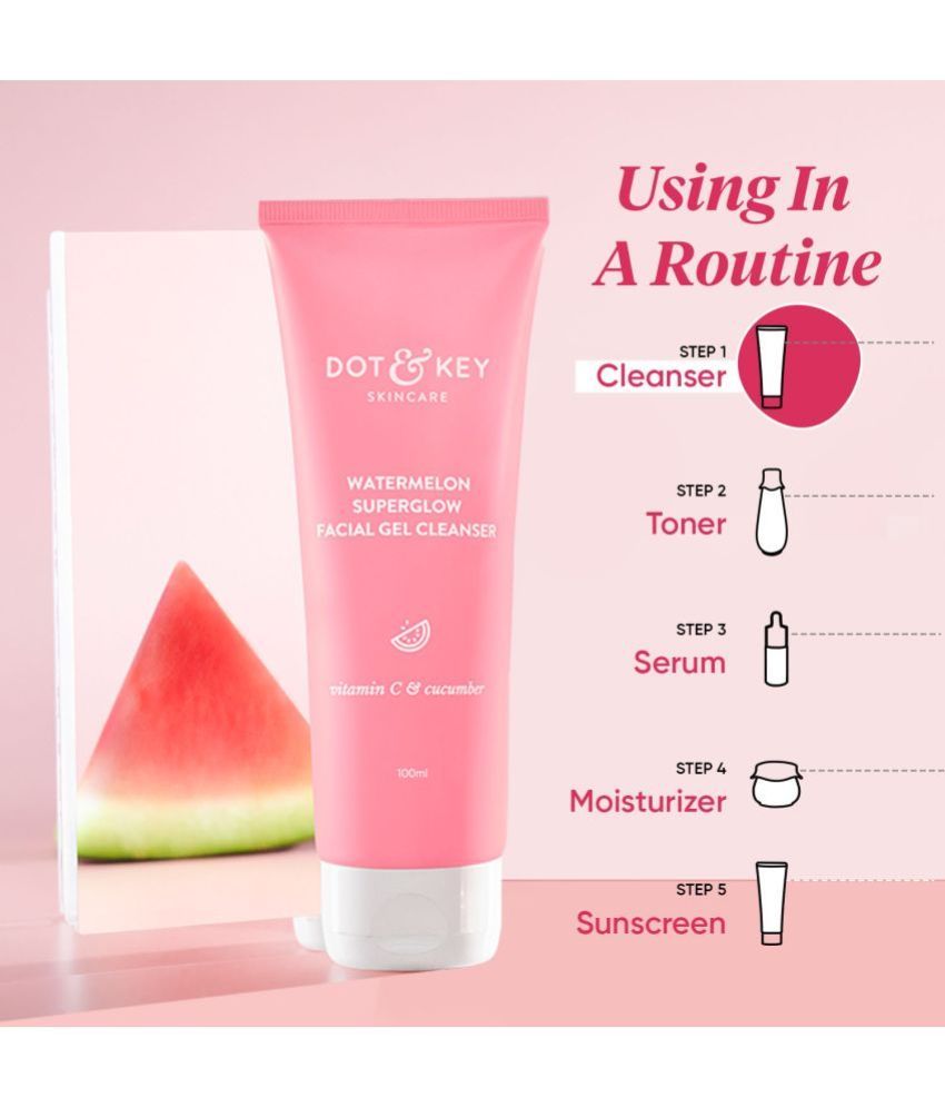 Dot & Key Watermelon SuperGlow Facial Gel Cleanser, 100ml: Buy Dot ...