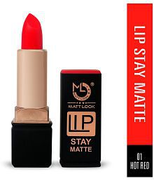 matt look - Red Matte Lipstick 7