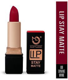 matt look - Wine Matte Lipstick 7