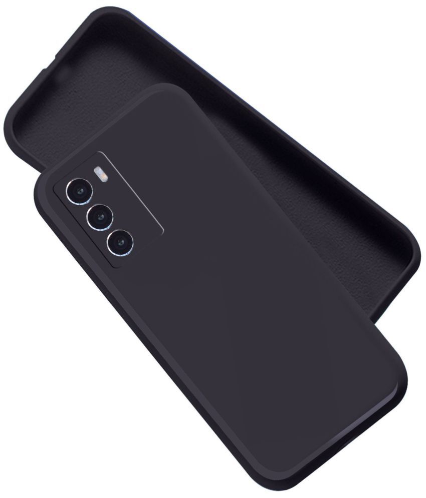     			Artistque - Black Silicon Silicon Soft cases Compatible For Iqoo 9 Se 5G ( Pack of 1 )