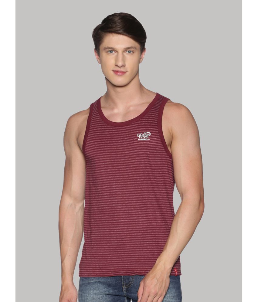     			Force NXT Pack of 1 Cotton Regular Fit Men's T-Shirt ( Maroon )