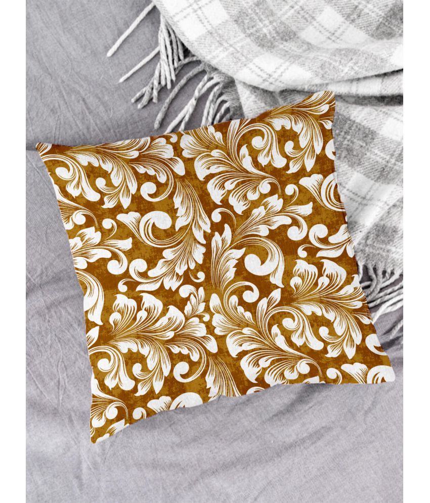     			Houzzcode Single Brown Pillow Cover