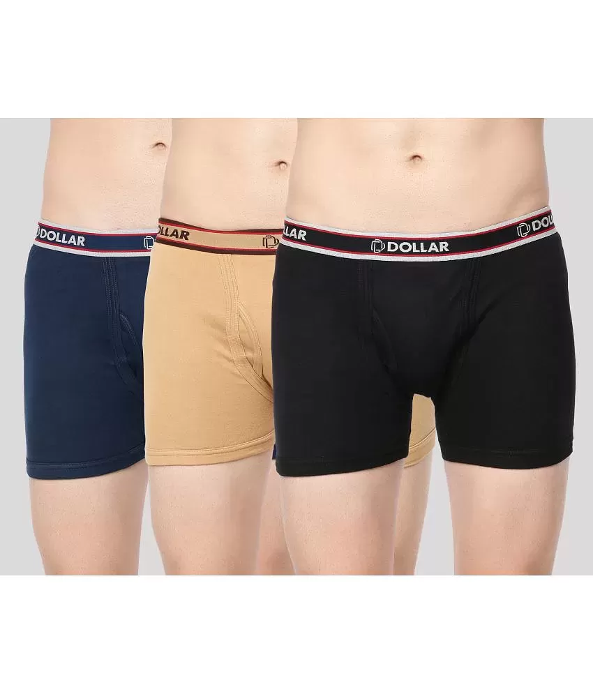 Dollar Bigboss - Multicolor Cotton Men's Trunks ( Pack of 3 ) - Buy Dollar  Bigboss - Multicolor Cotton Men's Trunks ( Pack of 3 ) Online at Best  Prices in India on Snapdeal