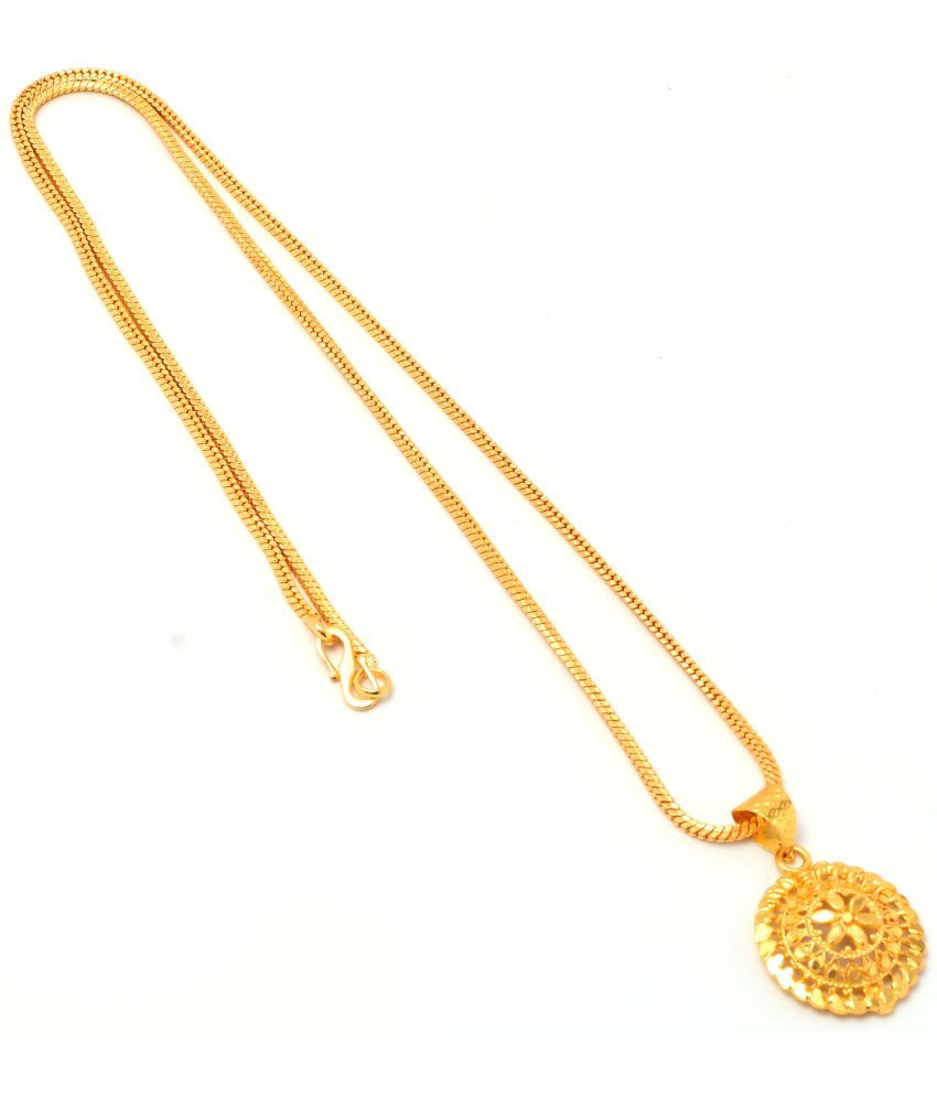     			Jewarhaat - Golden Pendant ( Pack of 1 )