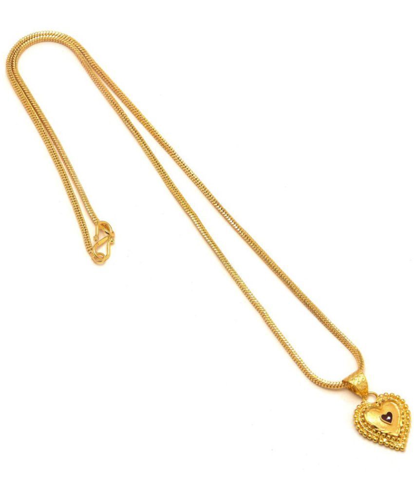     			Jewarhaat - Golden Pendant ( Pack of 1 )