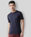 Chkokko - Polyester Regular Fit Navy Blue Men's Sports T-Shirt ( Pack of 1 )