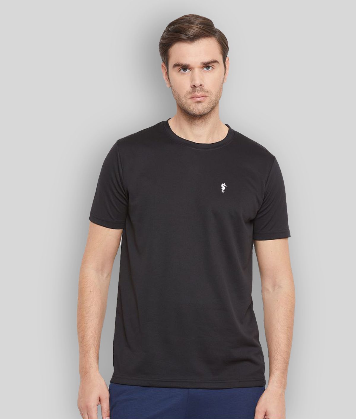     			EPPE Black Polyester Polo T-Shirt Single Pack