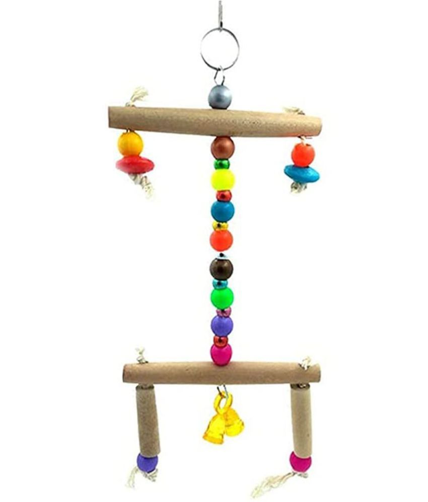 Emily Pets ird Swing Toys, Chew Toys with Hanging Cage Toys for Small , Cockatiels, Conures