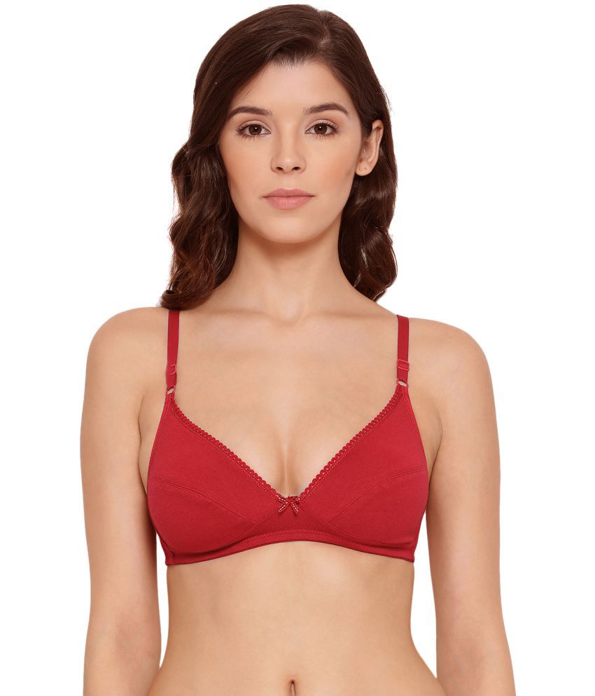     			Lux Lyra - Red Cotton Non Padded Women's Everyday Bra ( Pack of 1 )