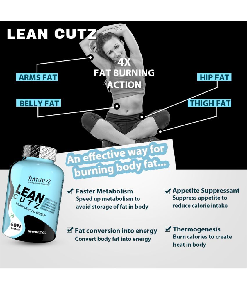 Buy NATURYZ Lean cutz Thermogenic Fat Burner with Carnitine & 7
