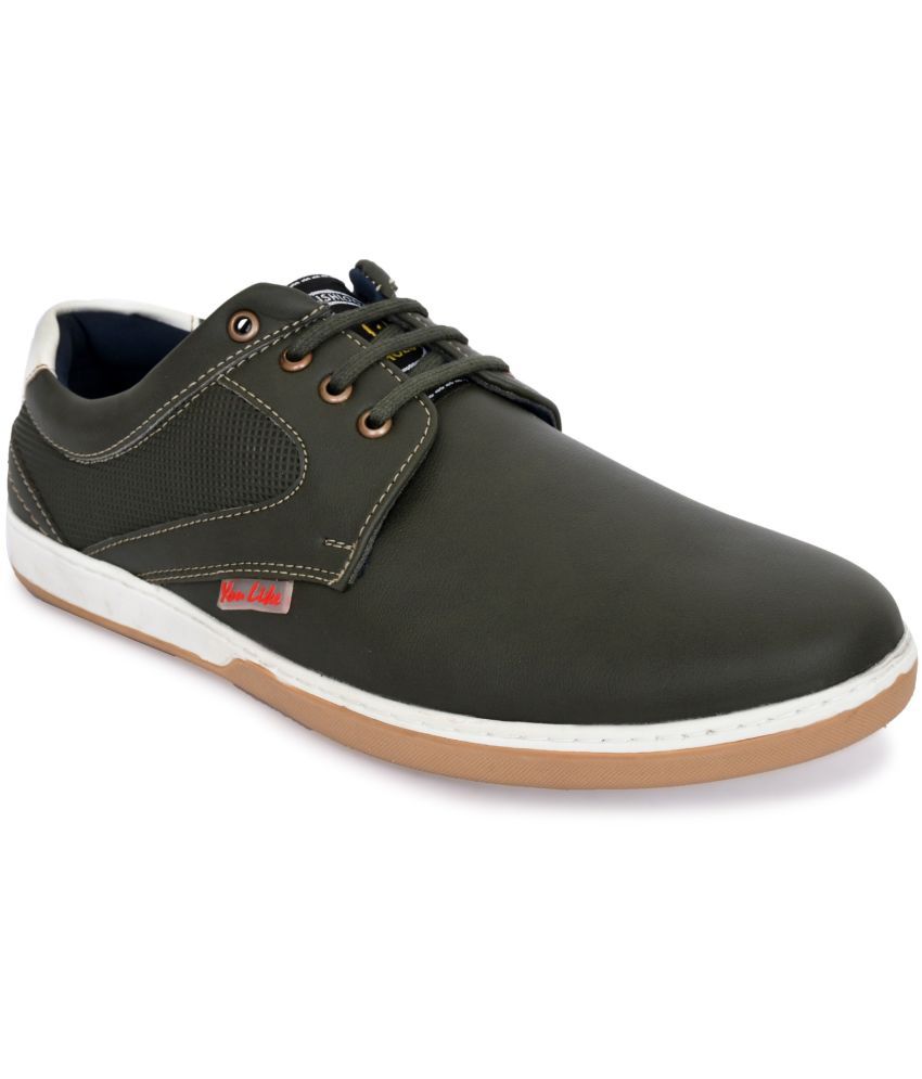     			YOU LIkE - Olive Men's Sneakers