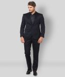 Hangup Black Solid Formal 2 Piece Suits