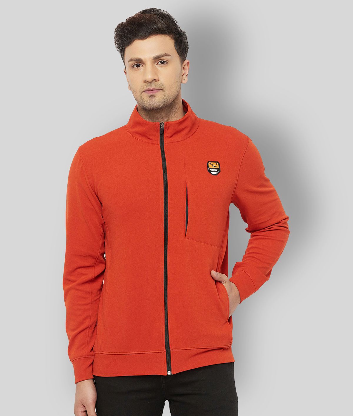     			Glito - Orange Polyester Regular Fit Men's Casual Jacket ( Pack of 1 )