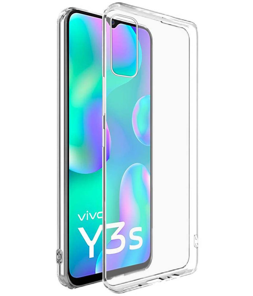     			Doyen Creations - Transparent Silicon Silicon Soft cases Compatible For Vivo Y33 ( Pack of 1 )