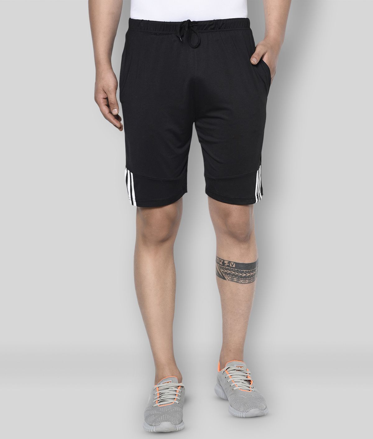     			Glito - Black Polyester Men's Shorts ( Pack of 1 )
