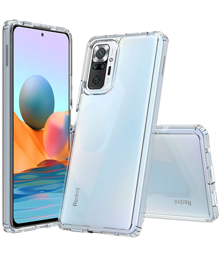     			Megha Star - Transparent Silicon Plain Cases Compatible For Xiaomi Redmi Note 10 Pro Max ( Pack of 1 )