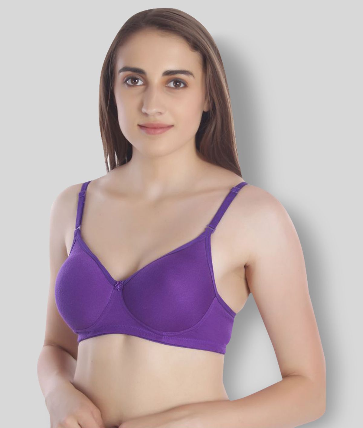     			MiEstilo - Grey Cotton Padded Women's Everyday Bra ( Pack of 3 )