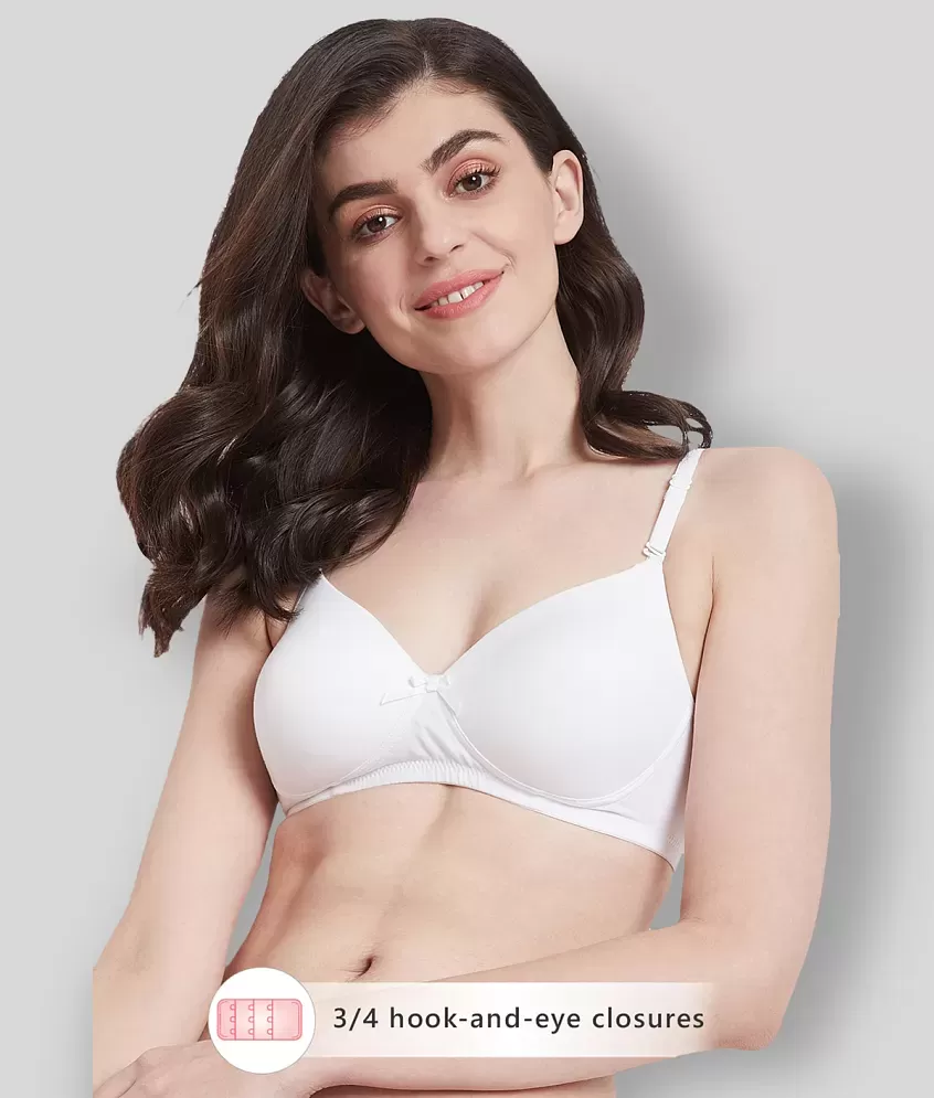 Buy Clovia Beige Solid Lace Full Coverage Bra Online at Best