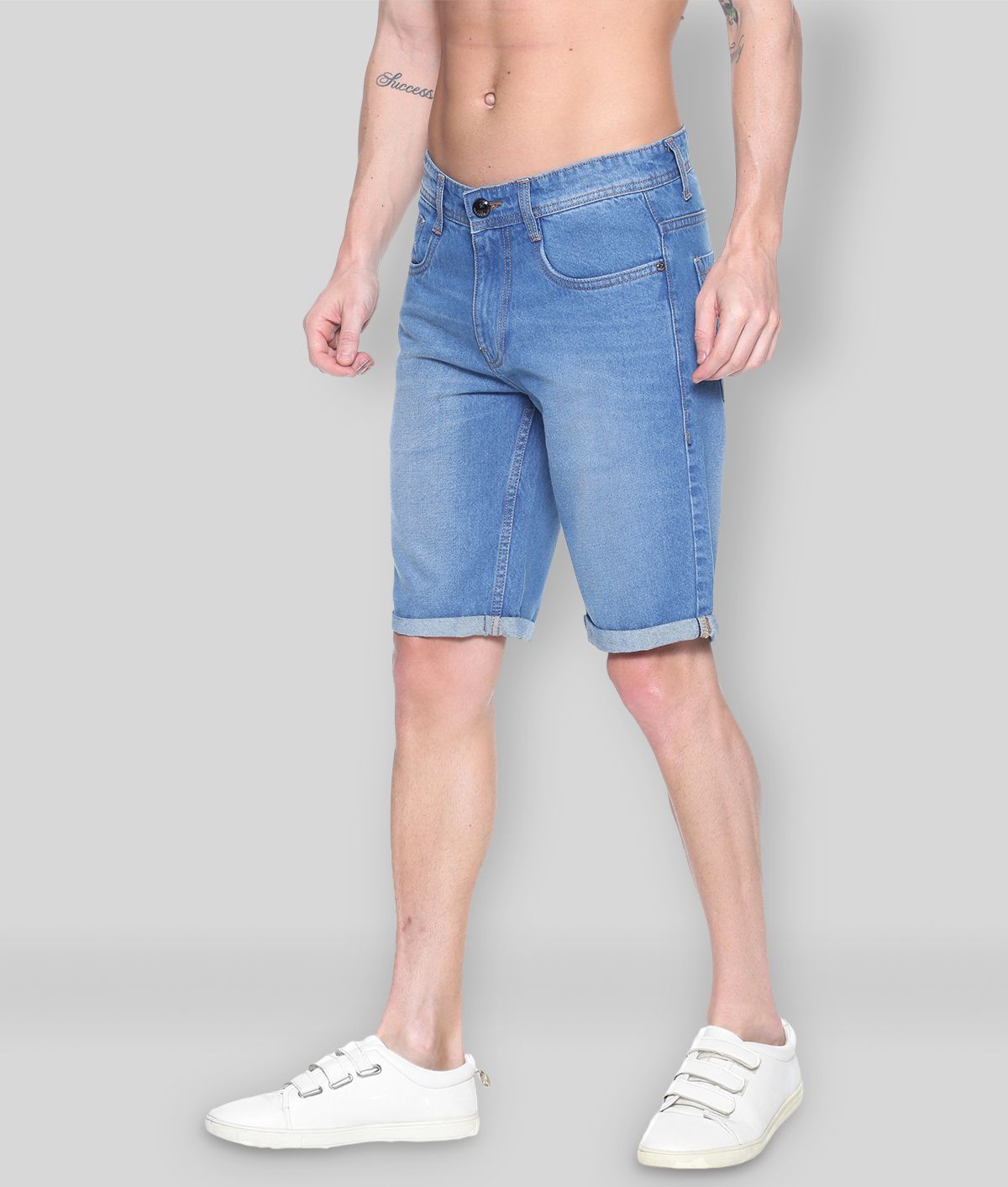 Raa Jeans - Blue Cotton Men's Shorts ( Pack of 1 ) - Buy Raa Jeans ...