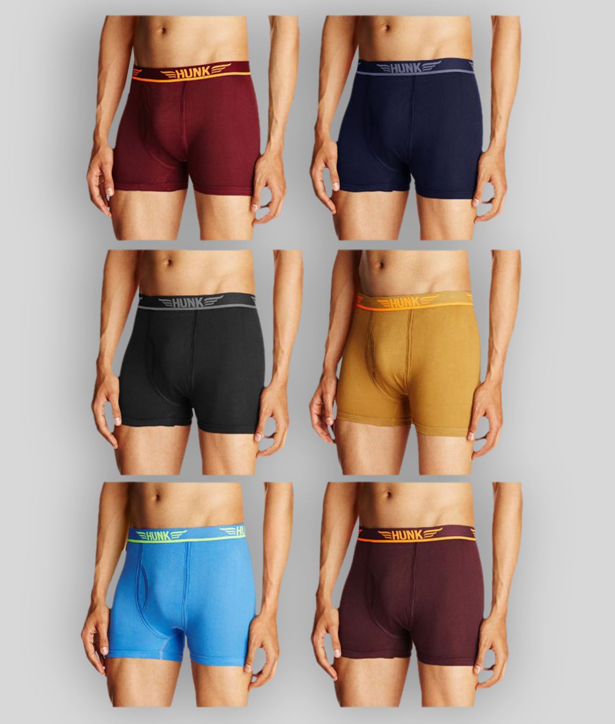     			Rupa Hunk Multi Trunk Pack of 6