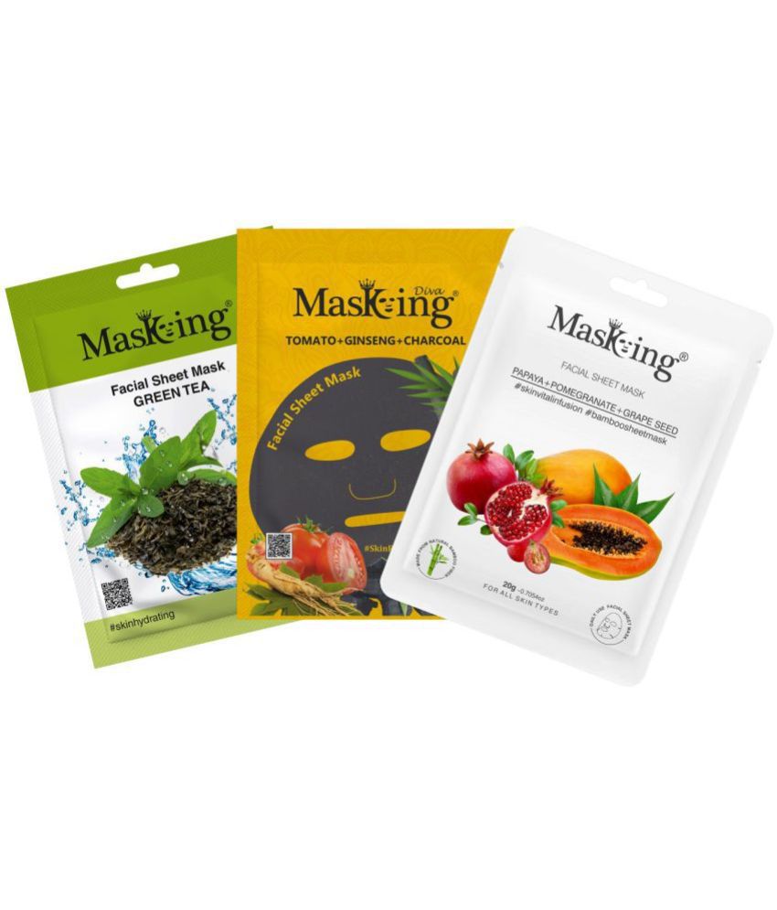     			Masking - Moisturizing Sheet Mask for All Skin Type ( Pack of 3 )