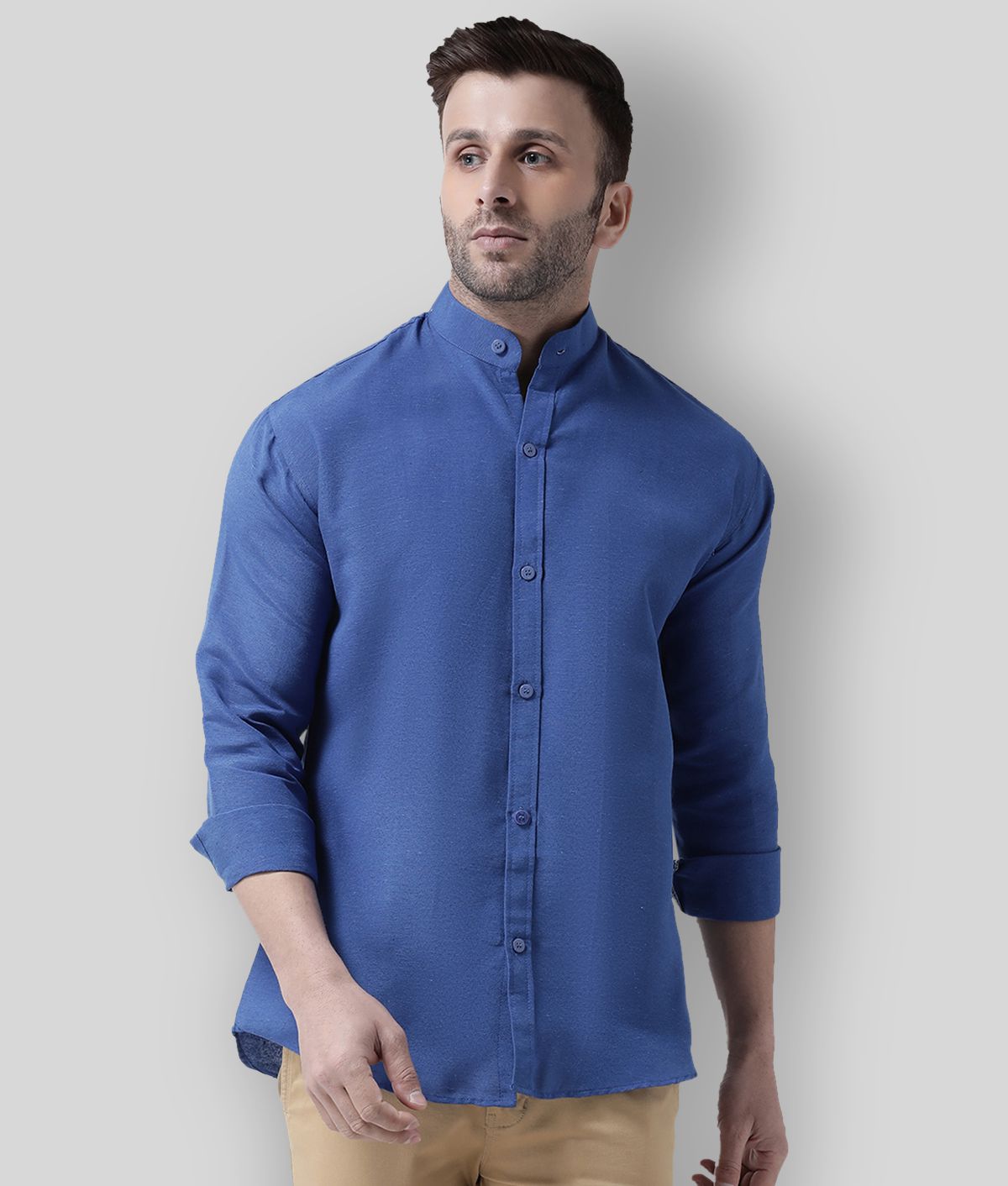     			RIAG - Blue Cotton Regular Fit Men's Casual Shirt (Pack of 1 )