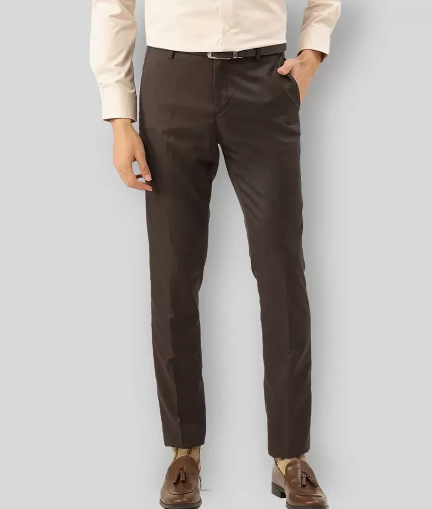 Haul Chic - Brown Polycotton Slim - Fit Men's Formal Pants ( Pack of 1 ) -  Buy Haul Chic - Brown Polycotton Slim - Fit Men's Formal Pants ( Pack of 1  ) Online at Best Prices in India on Snapdeal