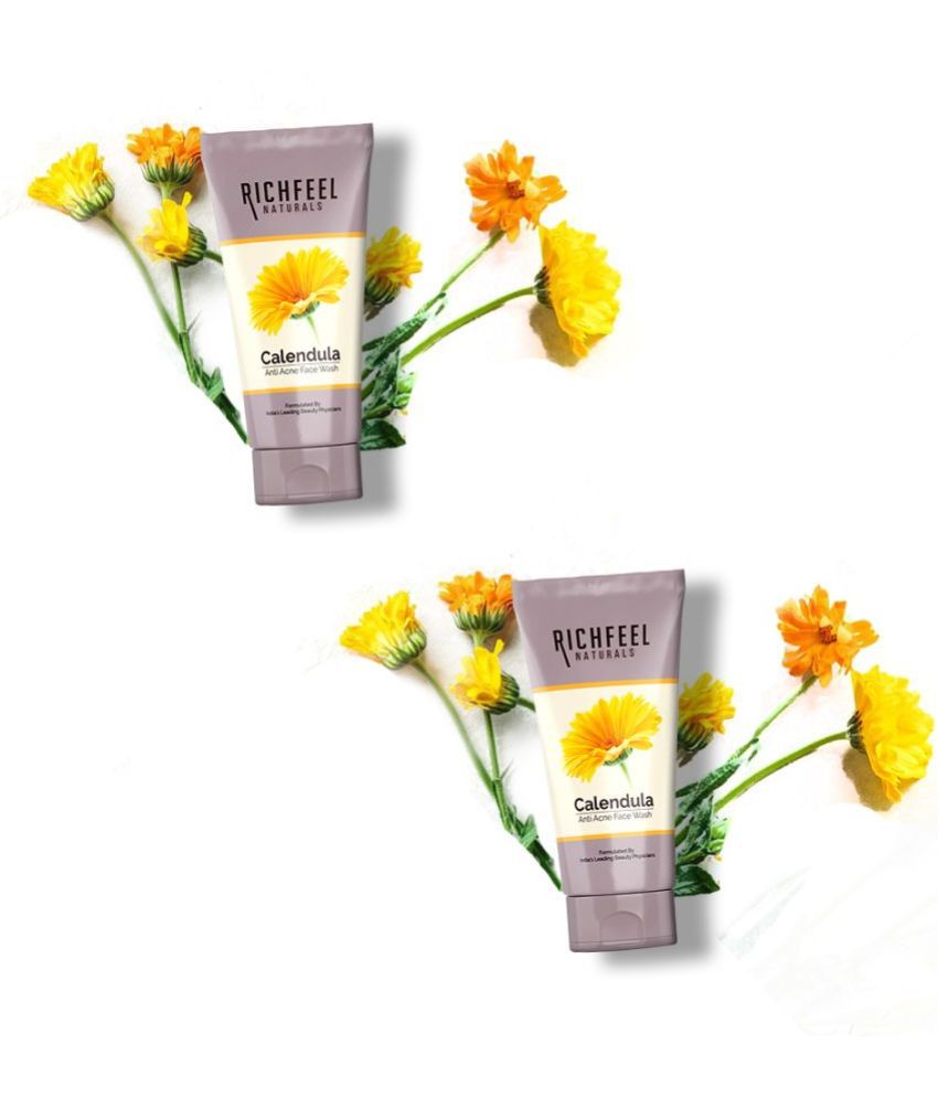     			Richfeel Calendula Anti Acne Deep Cleansing Face Wash 100 G Pack of 2| Removes dirt & impurities