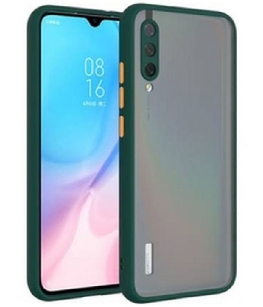     			EASYGEAR - Green TPU Glossy Cases Hybrid Covers Compatible For Xiaomi Mi A3 ( Pack of 1 )