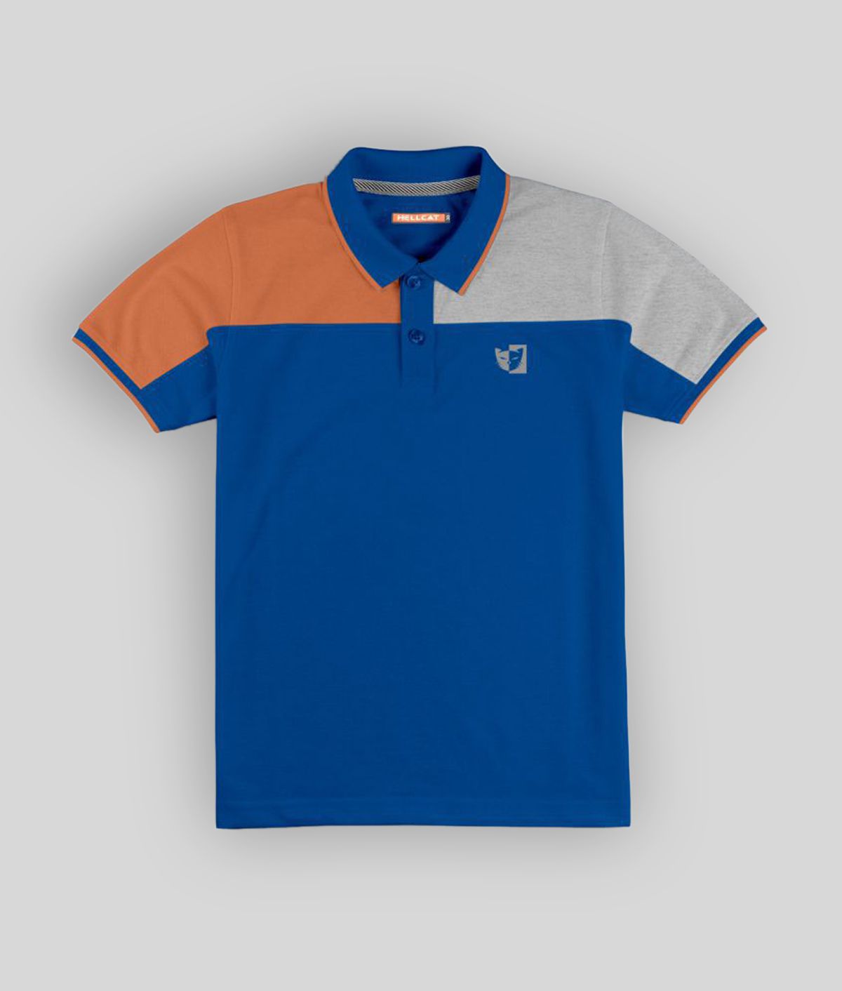 HELLCAT - Royal Blue Cotton Blend Boy's Polo T-Shirt ( Pack of 1 )