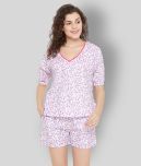 Clovia - Multicolor Cotton Women's Nightwear Nightsuit Sets