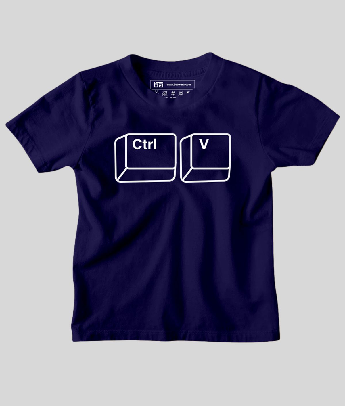     			Be Awara - Navy Cotton Boy's T-Shirt ( Pack of 1 )