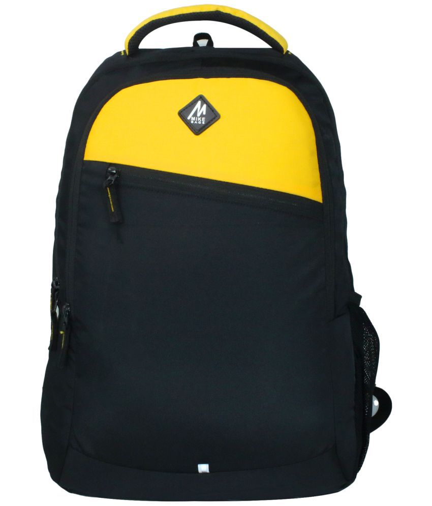     			mikebags 20 Ltrs Yellow Polyester College Bag