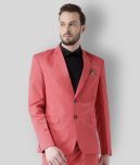 Hangup Pink Solid Formal Blazers