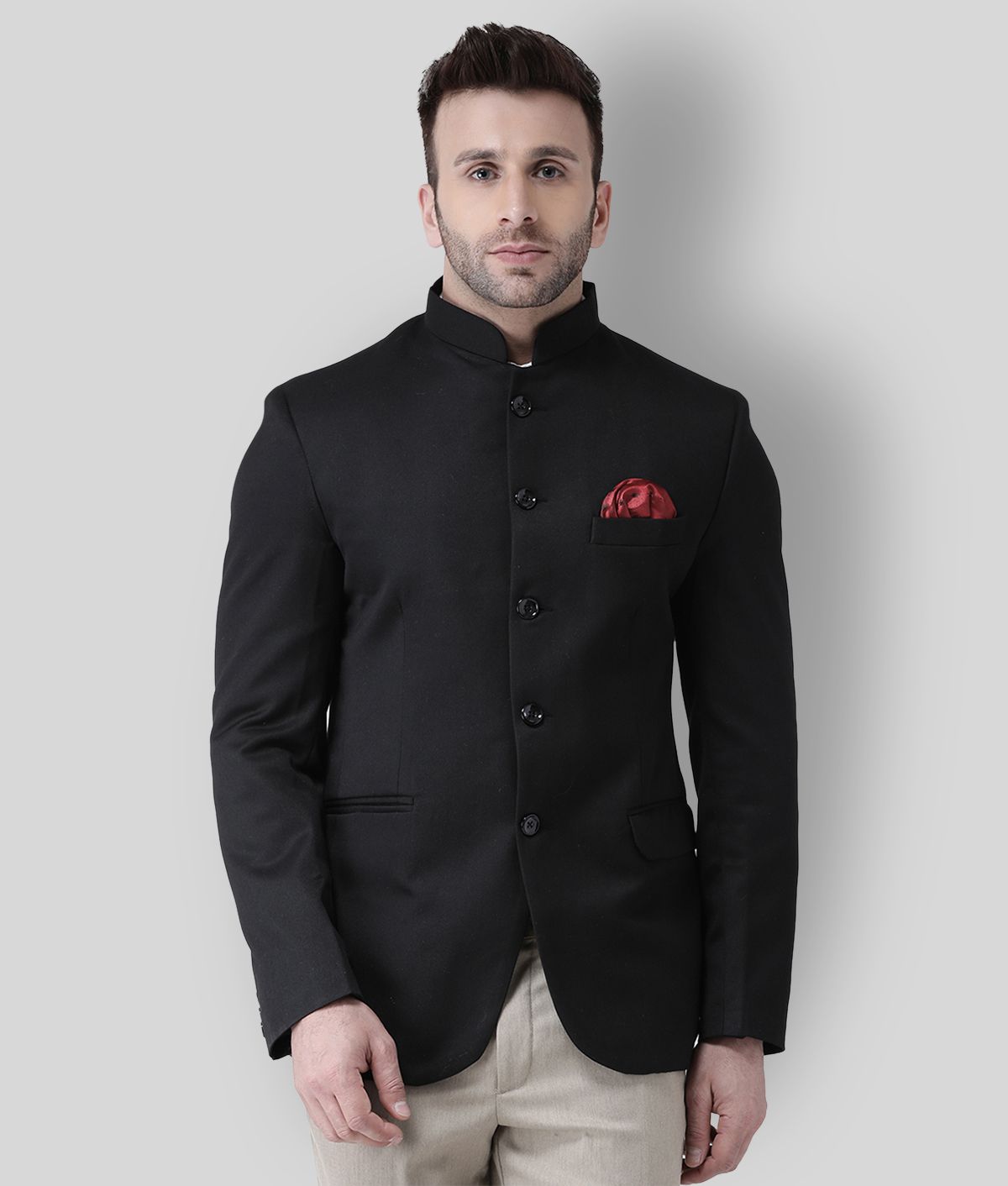     			Hangup - Black Polyester Regular Fit Men's Blazer ( Pack of 1 )