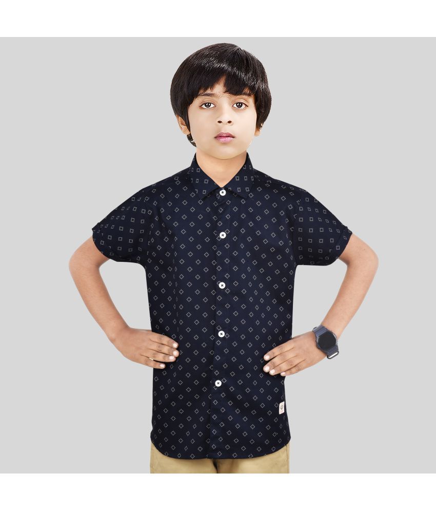     			Made In The Shade 100% Cotton Boys Half Sleeve Shirt