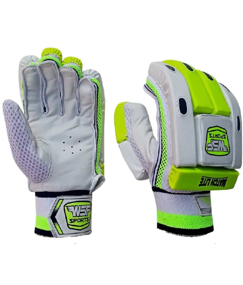 WSF SPORTS Green Batting Gloves ( 1 Pair ) Buy Online at Best Price