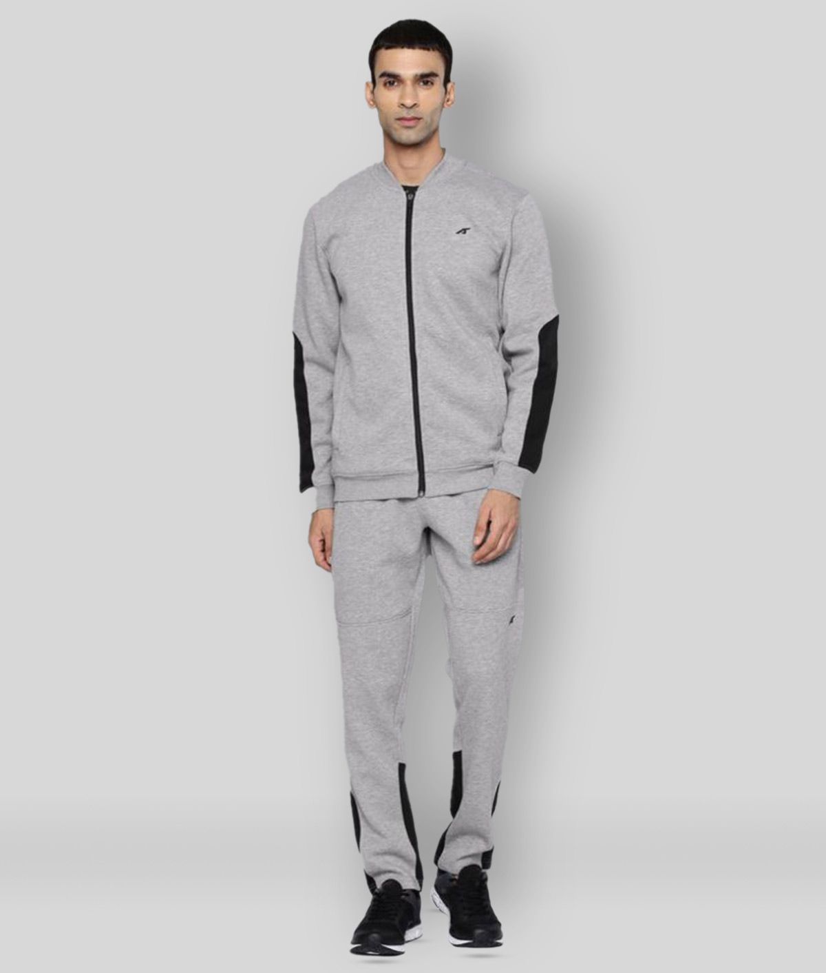     			Alcis - Light Grey Cotton Regular Fit Solid Men's Sports Tracksuit ( Pack of 1 )