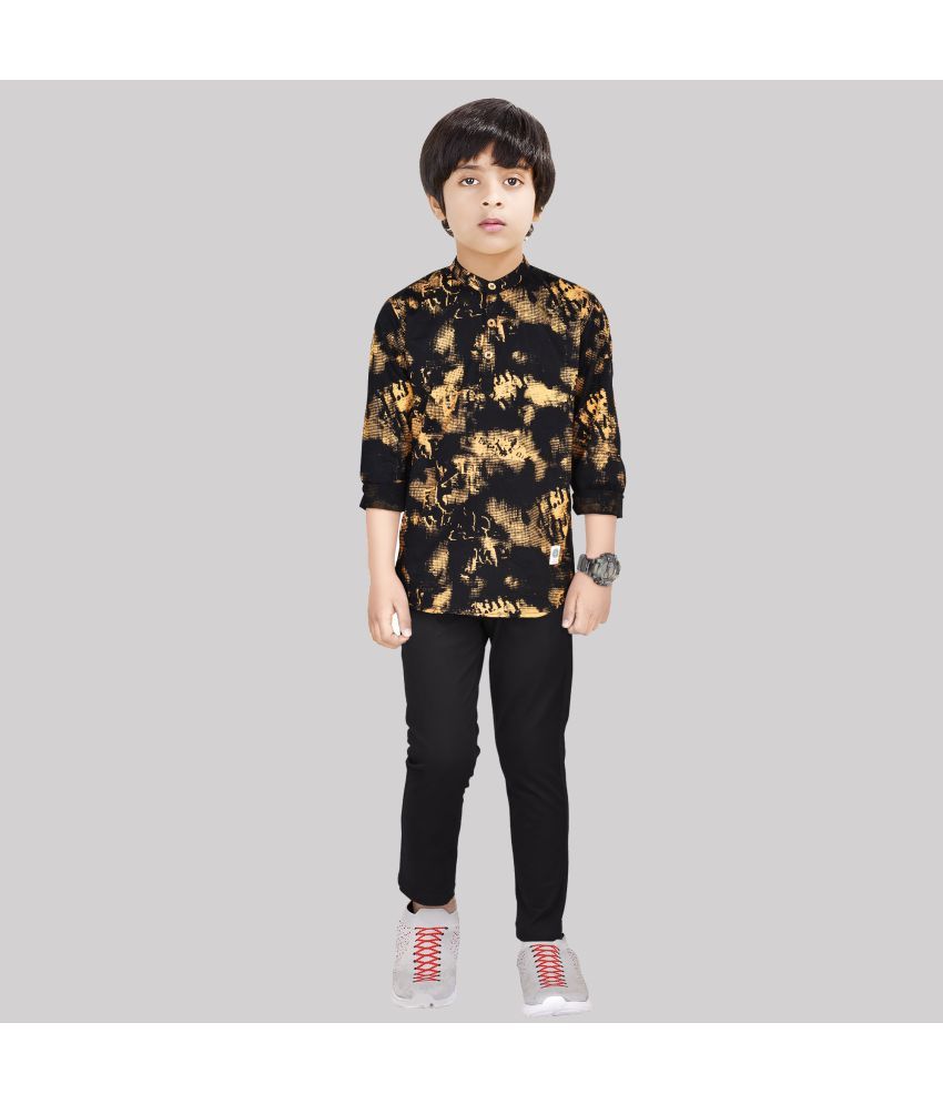     			Made In The Shade - Black Cotton Boys Shirt & Pants ( Pack of 1 )