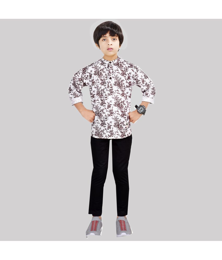     			Made In The Shade - Maroon Cotton Boys Shirt & Pants ( Pack of 1 )