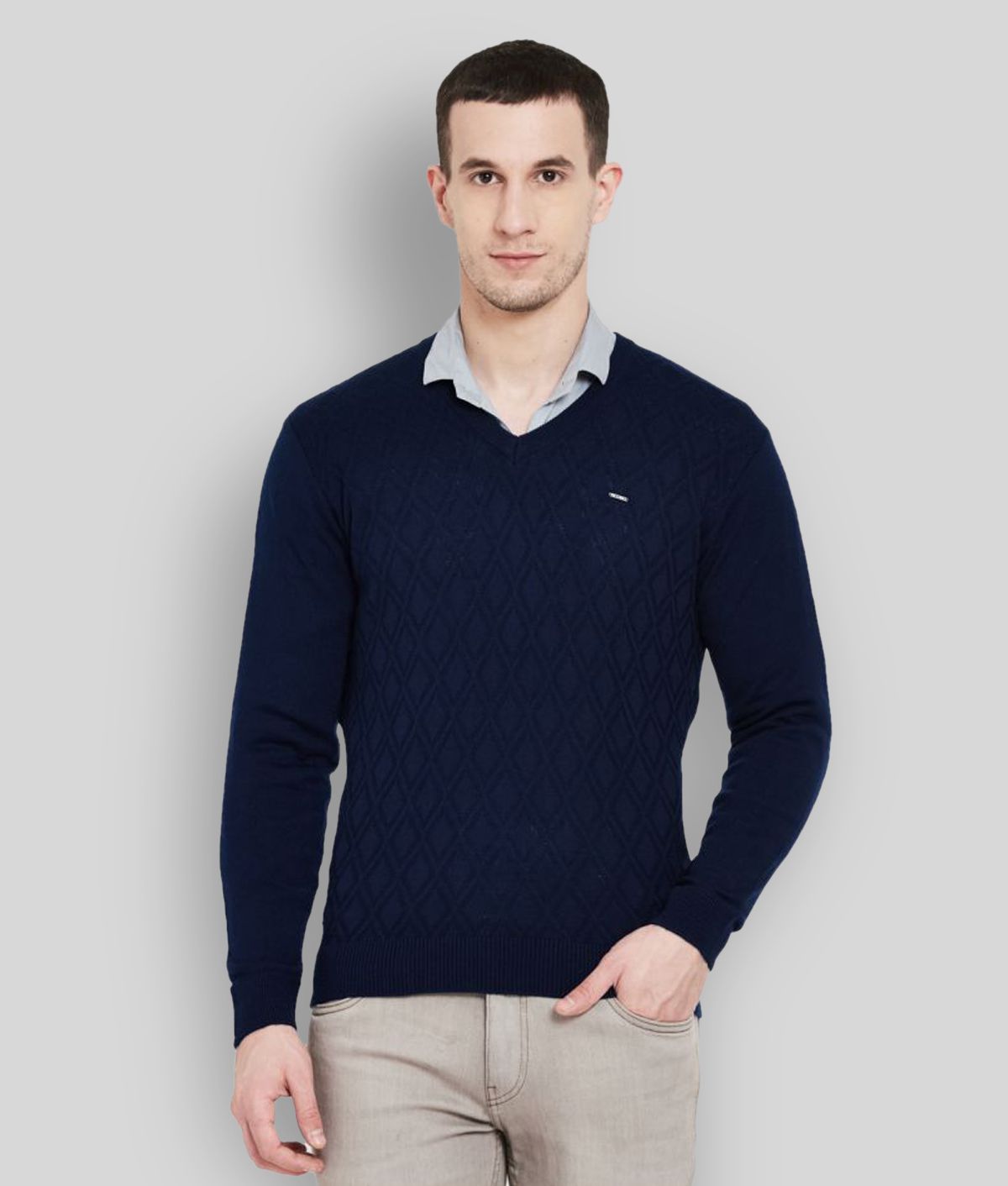     			Duke Blue V Neck Sweater