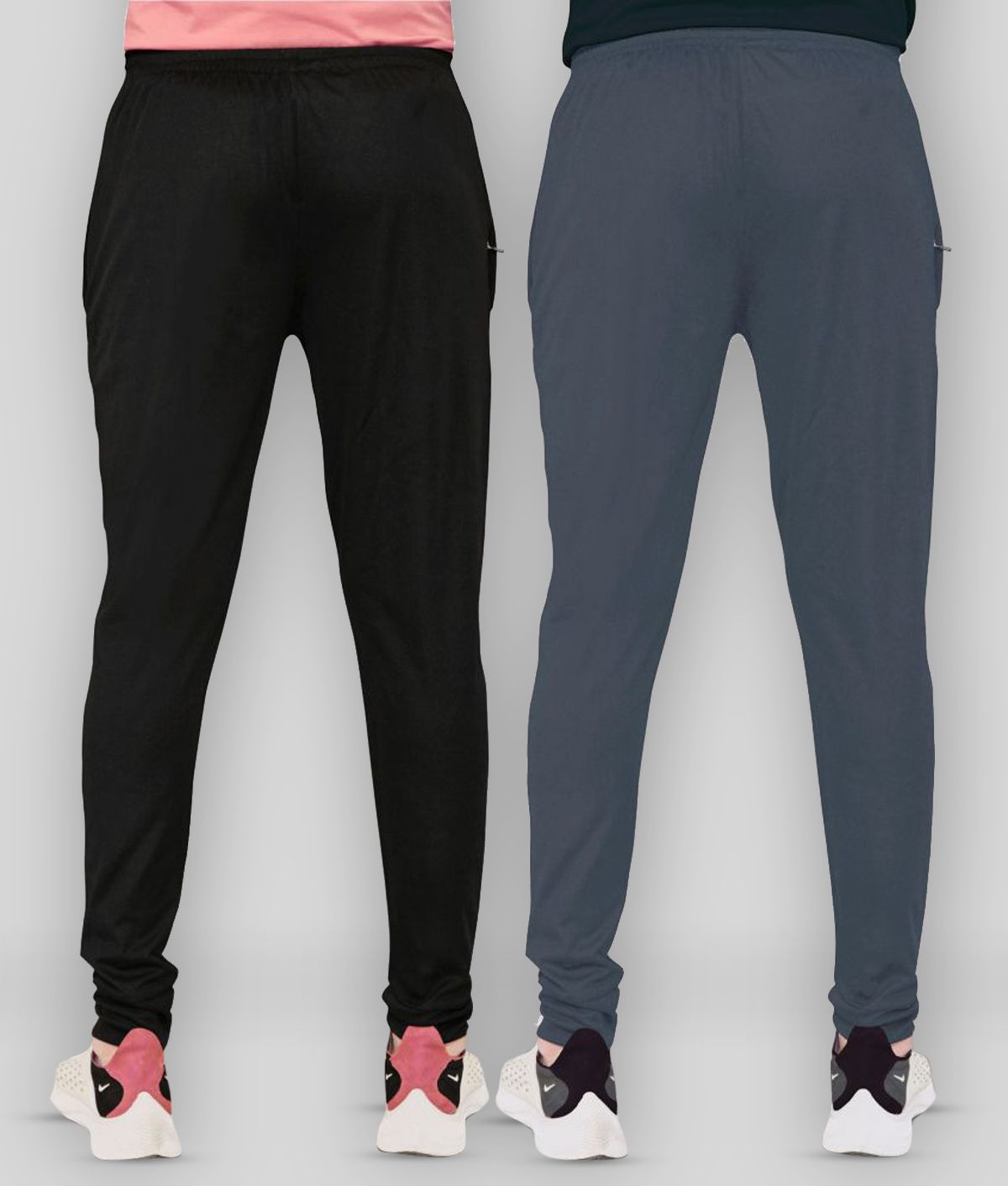 VeBNoR - Multicolor Polyester Men's Trackpants ( Pack of 2 ) - Buy ...