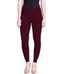 Lux Lyra - Burgundy Cotton Women's Leggings ( Pack of 1 )