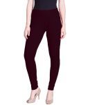 Lux Lyra - Burgundy Cotton Women's Leggings ( Pack of 1 )