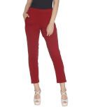 Lux Lyra - Maroon Cotton Women's Leggings ( Pack of 1 )