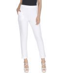 Lux Lyra - White Cotton Women's Leggings ( Pack of 1 )