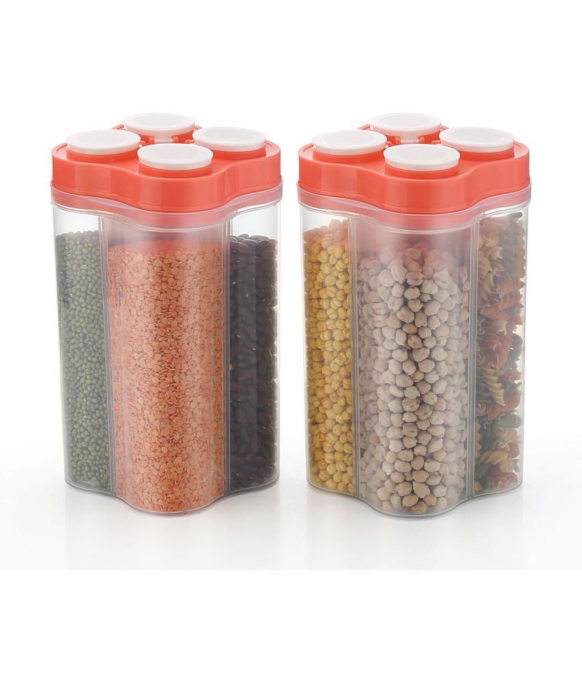     			Analog kitchenware - Pink Polyproplene Dal Container ( Pack of 2 )