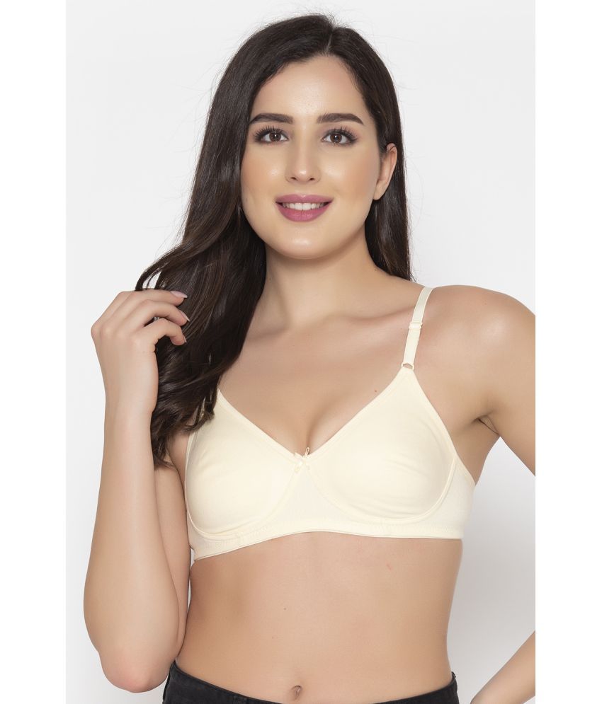     			Clovia - Beige Cotton Non Padded Women's Everyday Bra ( Pack of 1 )