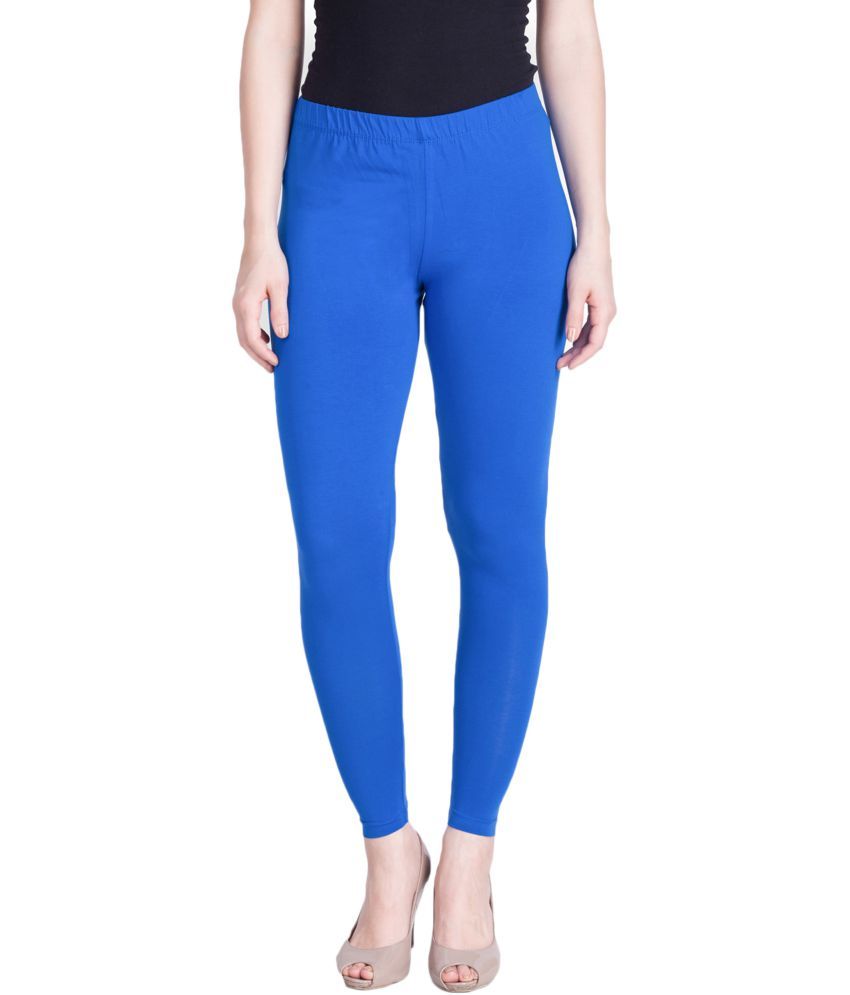     			Lux Lyra - Blue Cotton Women's Leggings ( Pack of 1 )